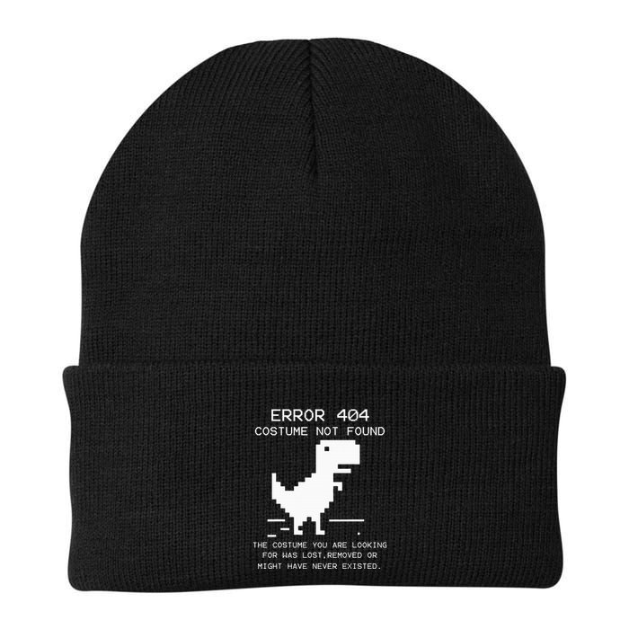 Trex Error 404 Costume Not Found Halloween Coding Programmer Knit Cap Winter Beanie