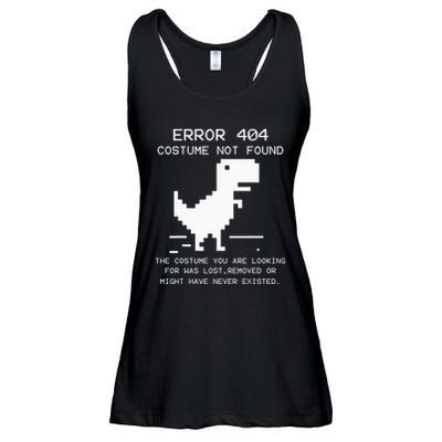 Trex Error 404 Costume Not Found Halloween Coding Programmer Ladies Essential Flowy Tank