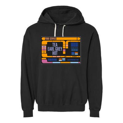 Tea Earl Grey Hot Captain Picard TNG Garment-Dyed Fleece Hoodie