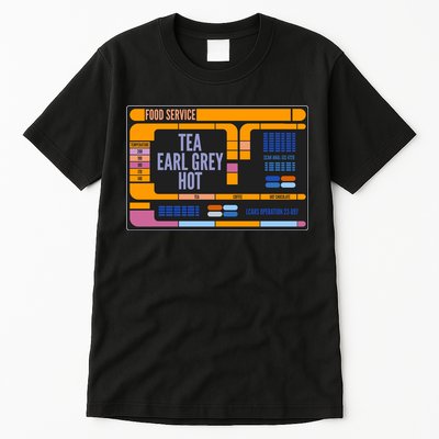 Tea Earl Grey Hot Captain Picard TNG Tall T-Shirt