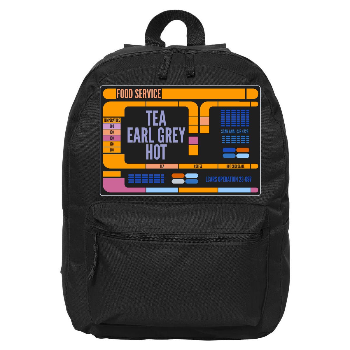 Tea Earl Grey Hot Captain Picard TNG 16 in Basic Backpack