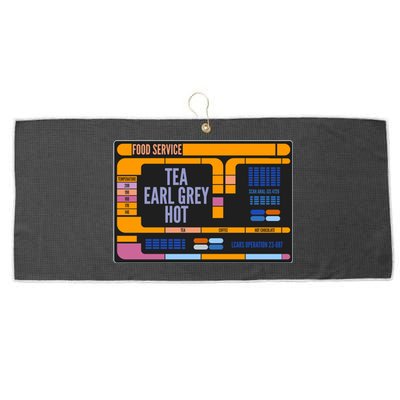 Tea Earl Grey Hot Captain Picard TNG Large Microfiber Waffle Golf Towel