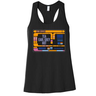 Tea Earl Grey Hot Captain Picard TNG Women's Racerback Tank