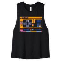 Tea Earl Grey Hot Captain Picard TNG Women's Racerback Cropped Tank