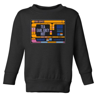 Tea Earl Grey Hot Captain Picard TNG Toddler Sweatshirt