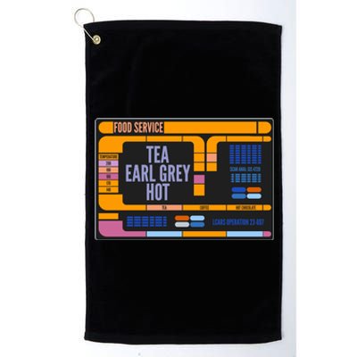 Tea Earl Grey Hot Captain Picard TNG Platinum Collection Golf Towel