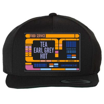 Tea Earl Grey Hot Captain Picard TNG Wool Snapback Cap