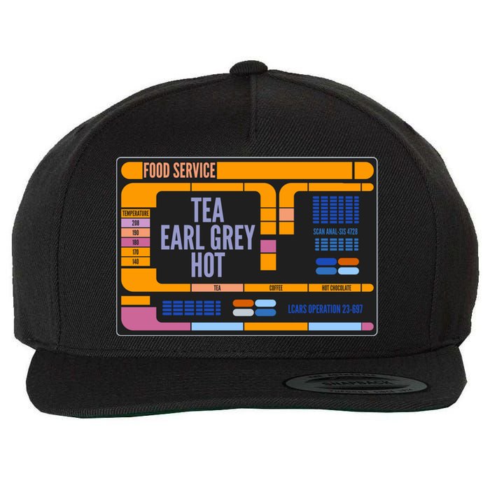 Tea Earl Grey Hot Captain Picard TNG Wool Snapback Cap