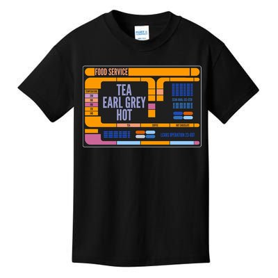 Tea Earl Grey Hot Captain Picard TNG Kids T-Shirt