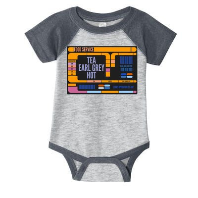 Tea Earl Grey Hot Captain Picard TNG Infant Baby Jersey Bodysuit