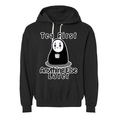 Tea First Anything Else Garment-Dyed Fleece Hoodie