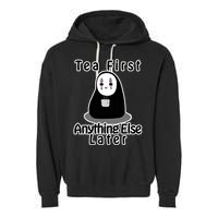 Tea First Anything Else Garment-Dyed Fleece Hoodie
