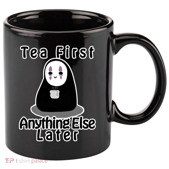 Tea First Anything Else 11oz C Handle Ceramic Mug
