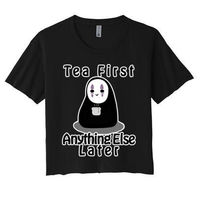 Tea First Anything Else Crop Top