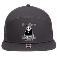 Tea First Anything Else 7 Panel Mesh Trucker Snapback Hat