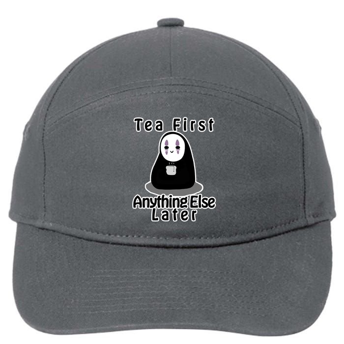 Tea First Anything Else 7-Panel Snapback Hat