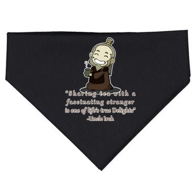 Tea With Strangers Uncle Iron Quote USA-Made Doggie Bandana