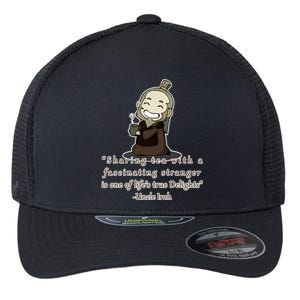 Tea With Strangers Uncle Iron Quote Flexfit Unipanel Trucker Cap