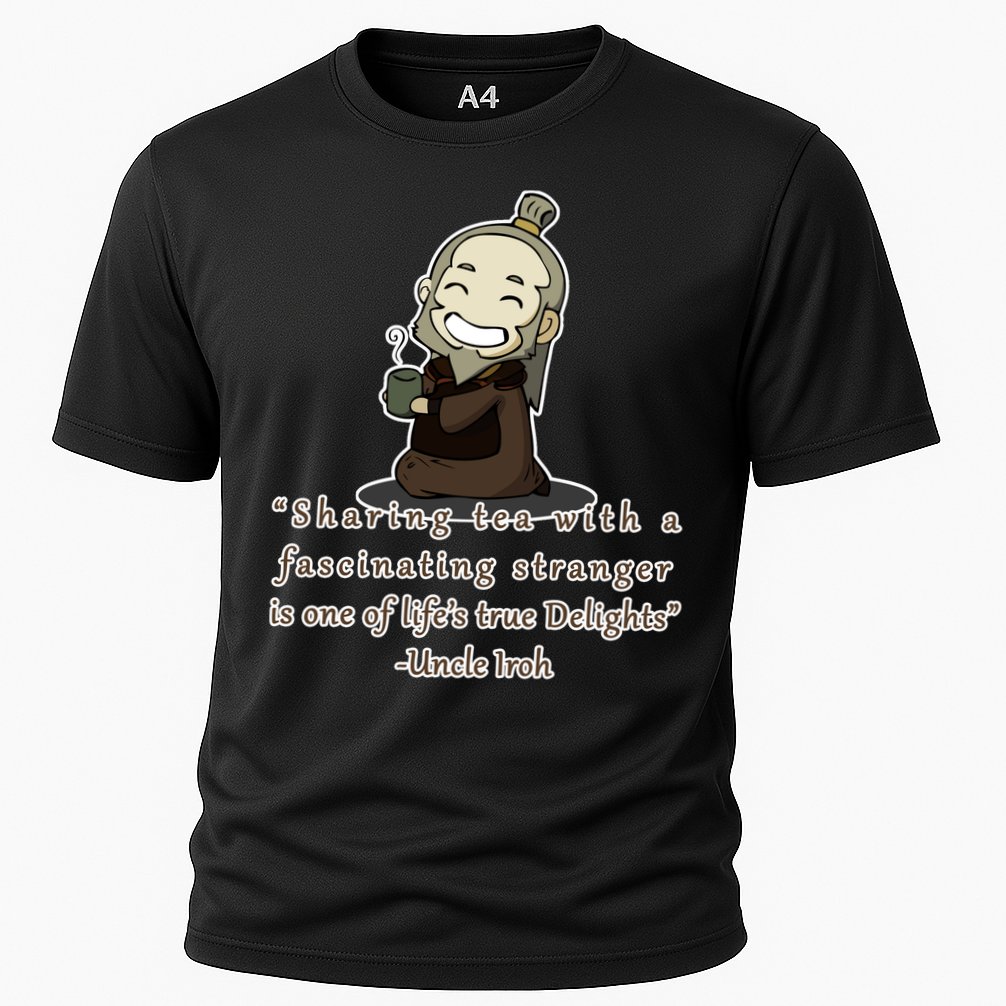 Tea With Strangers Uncle Iron Quote Cooling Performance Crew T-Shirt