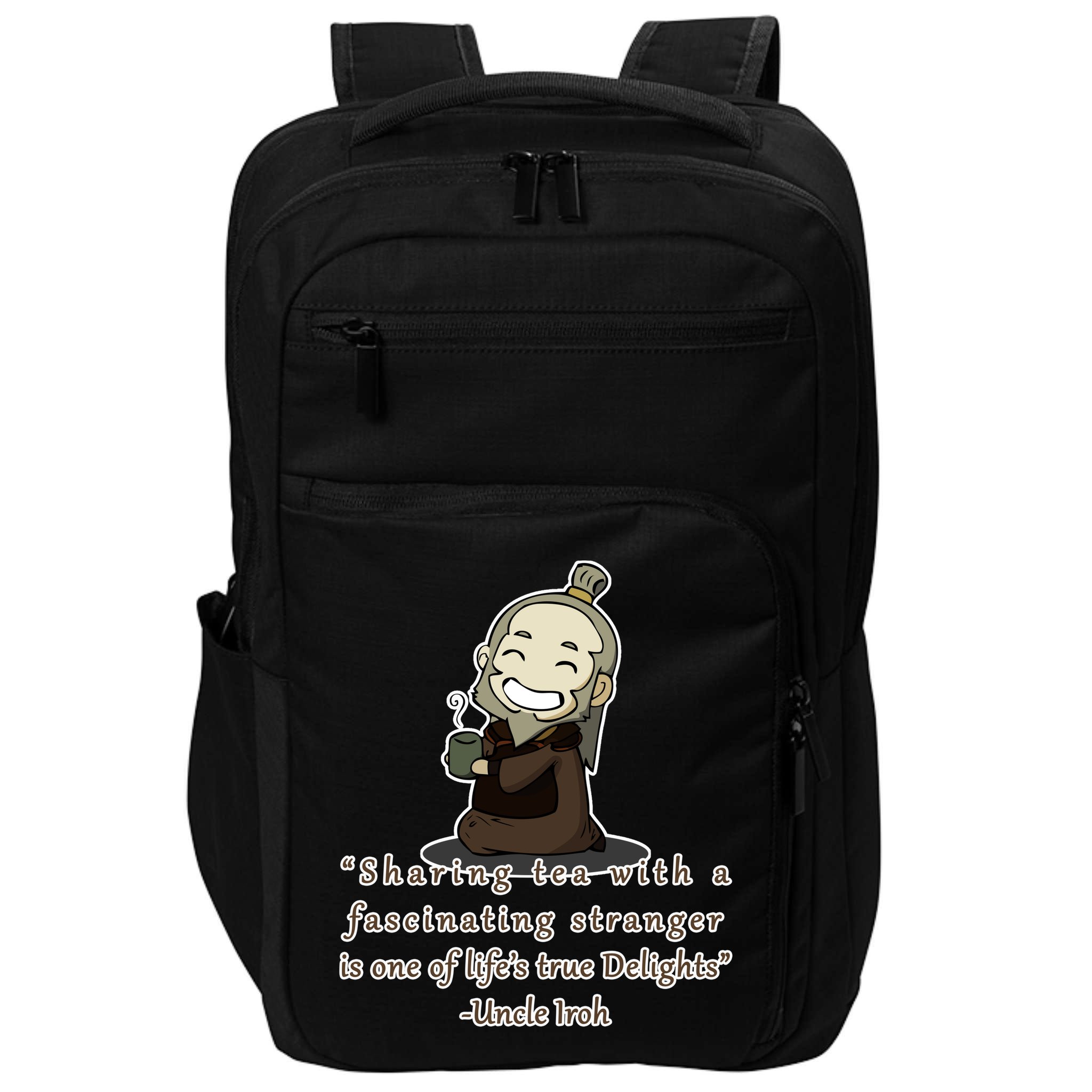 Tea With Strangers Uncle Iron Quote Impact Tech Backpack