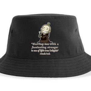 Tea With Strangers Uncle Iron Quote Sustainable Bucket Hat