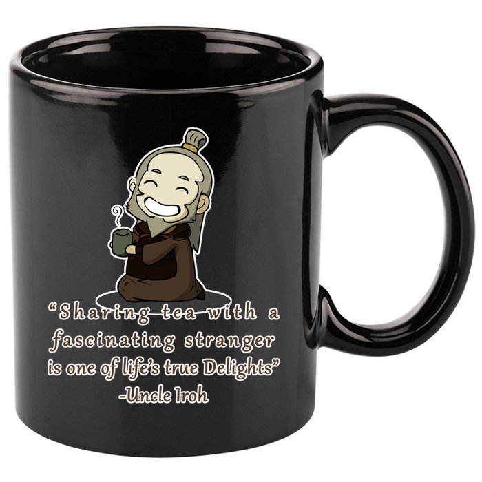 Tea With Strangers Uncle Iron Quote 11oz C Handle Ceramic Mug