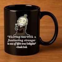 Tea With Strangers Uncle Iron Quote 11oz C Handle Ceramic Mug
