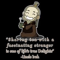 Tea With Strangers Uncle Iron Quote Flat Bill Trucker Hat