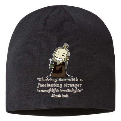 Tea With Strangers Uncle Iron Quote Sustainable Beanie