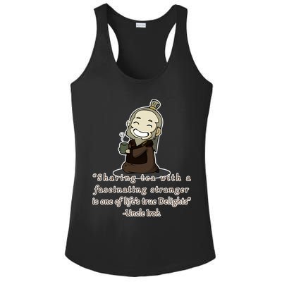 Tea With Strangers Uncle Iron Quote Ladies PosiCharge Competitor Racerback Tank