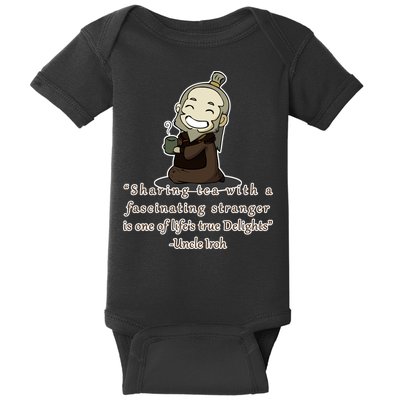 Tea With Strangers Uncle Iron Quote Baby Bodysuit