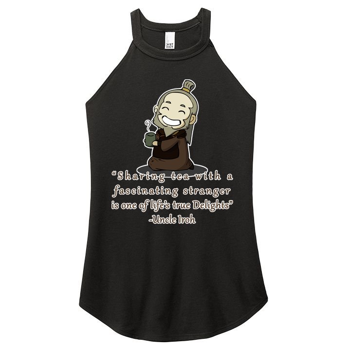 Tea With Strangers Uncle Iron Quote Women's Perfect Tri Rocker Tank