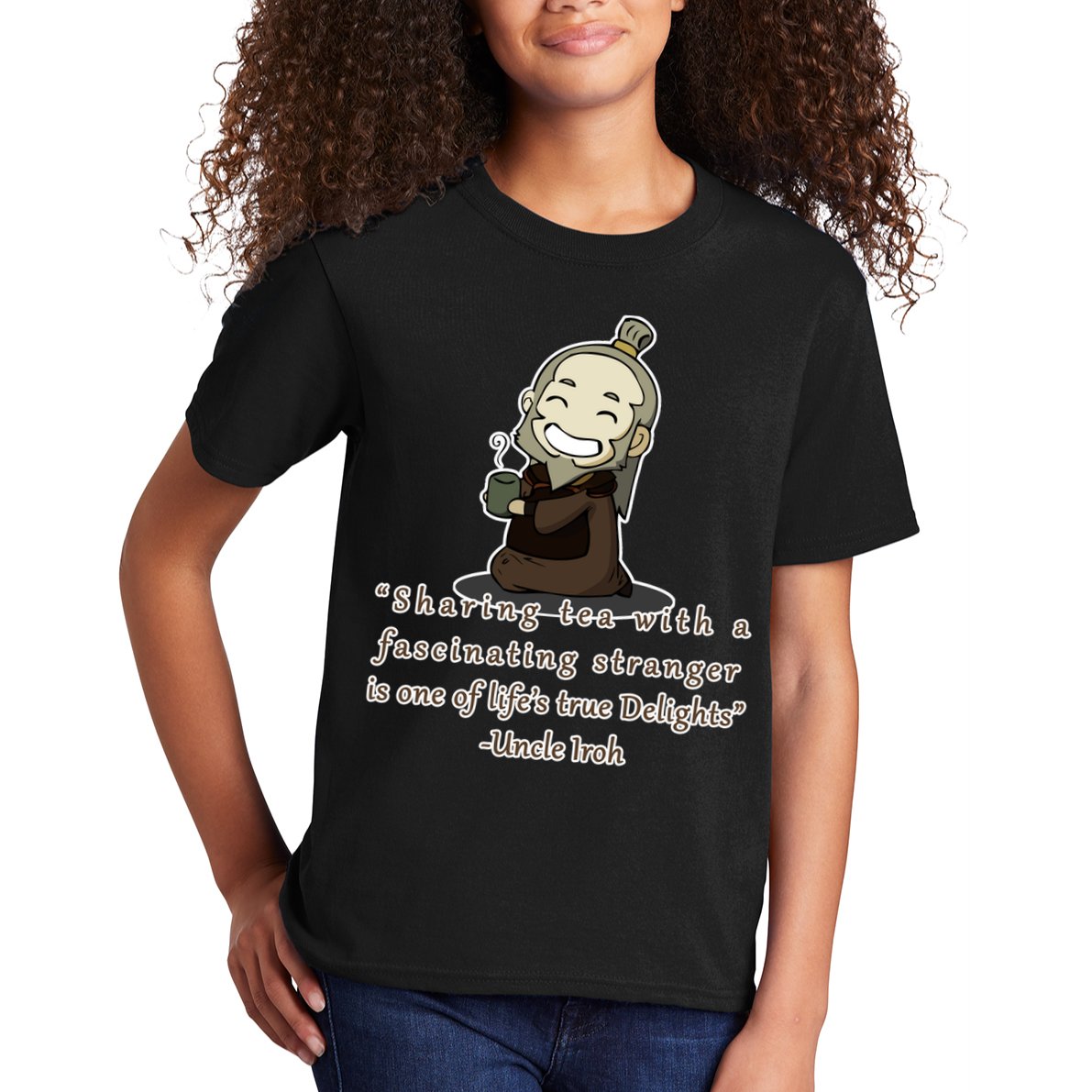 Tea With Strangers Uncle Iron Quote Kids T-Shirt