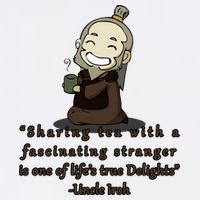 Tea With Strangers Uncle Iron Quote Garment-Dyed Sweatshirt