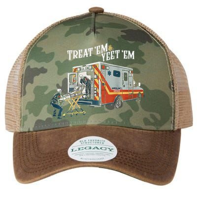 Treat Em And Yeet Em Gift Legacy Tie Dye Trucker Hat