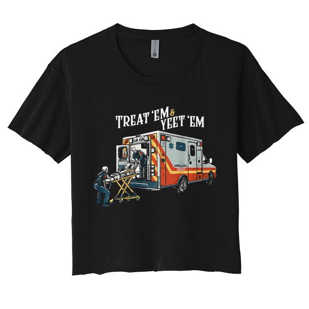 Treat Em And Yeet Em Gift Crop Top
