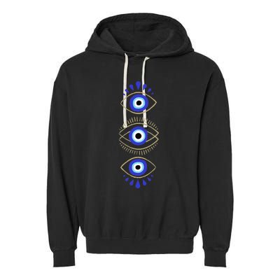 Third Eye All Seeing Spiritual Mystical Evil Eye Protection Garment-Dyed Fleece Hoodie