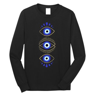 Third Eye All Seeing Spiritual Mystical Evil Eye Protection Long Sleeve Shirt