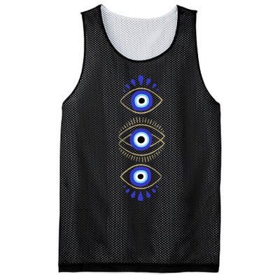 Third Eye All Seeing Spiritual Mystical Evil Eye Protection Mesh Reversible Basketball Jersey Tank