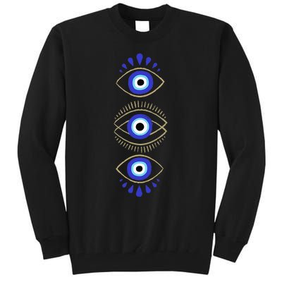 Third Eye All Seeing Spiritual Mystical Evil Eye Protection Tall Sweatshirt