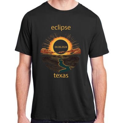 Texas Eclipse April 8 2024 04.08.2024 Adult ChromaSoft Performance T-Shirt