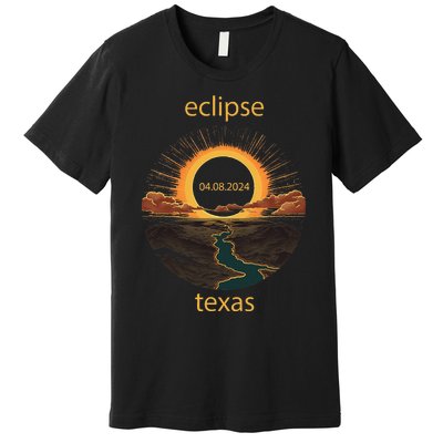 Texas Eclipse April 8 2024 04.08.2024 Premium T-Shirt