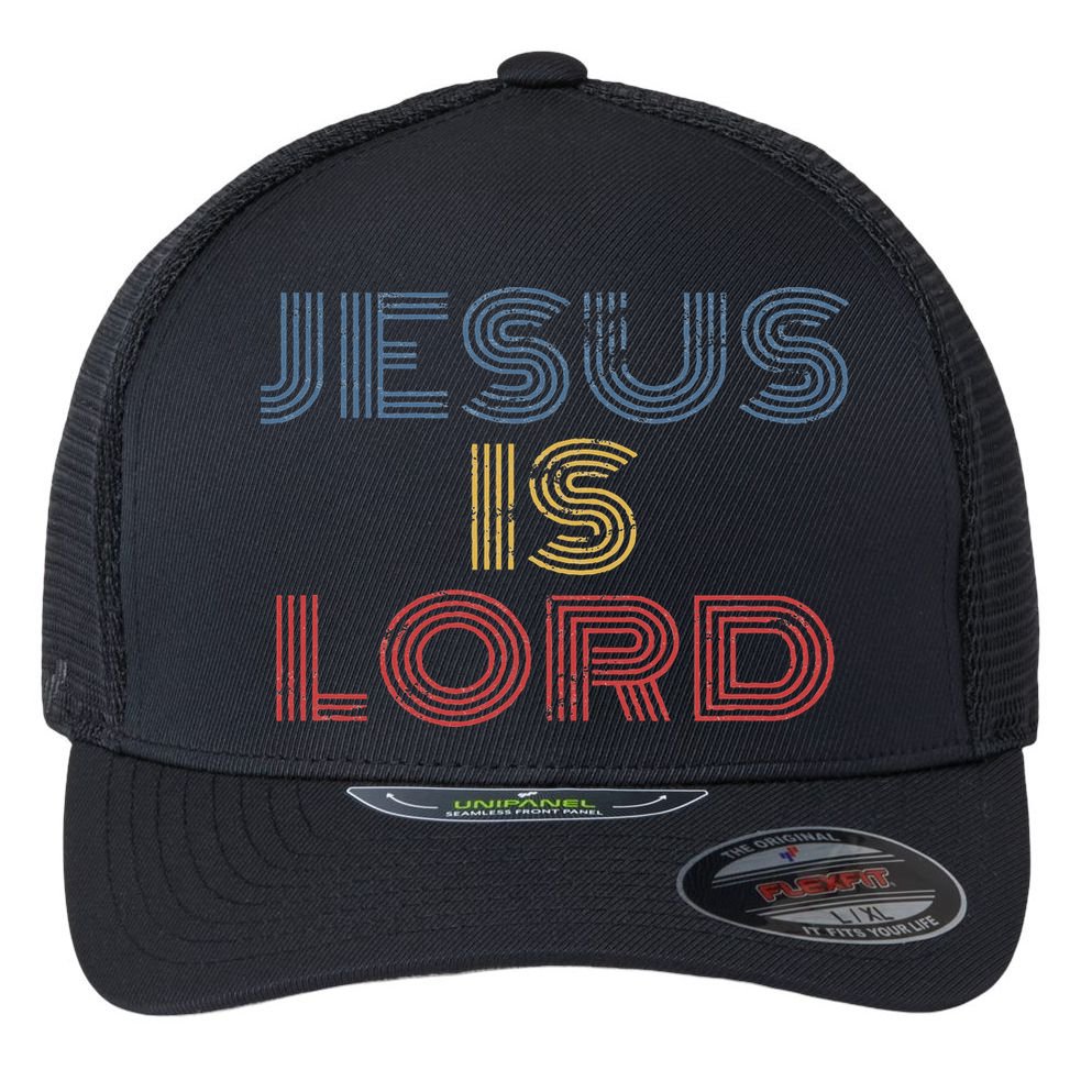 Tell Everyone About Jesus Christ S Jesus Is Lord Cool Christian Worship Flexfit Unipanel Trucker Cap