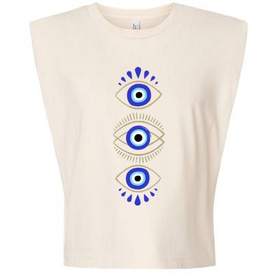 Third Eye All Seeing Spiritual Mystical Evil Eye Garment-Dyed Women's Muscle Tee