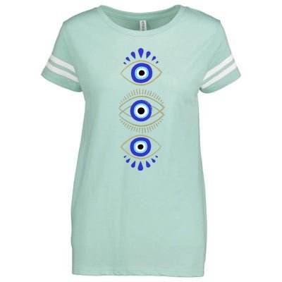 Third Eye All Seeing Spiritual Mystical Evil Eye Enza Ladies Jersey Football T-Shirt