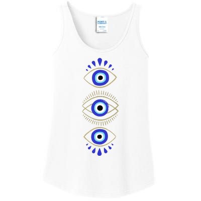 Third Eye All Seeing Spiritual Mystical Evil Eye Ladies Essential Tank