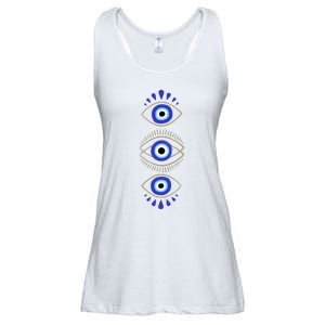 Third Eye All Seeing Spiritual Mystical Evil Eye Ladies Essential Flowy Tank