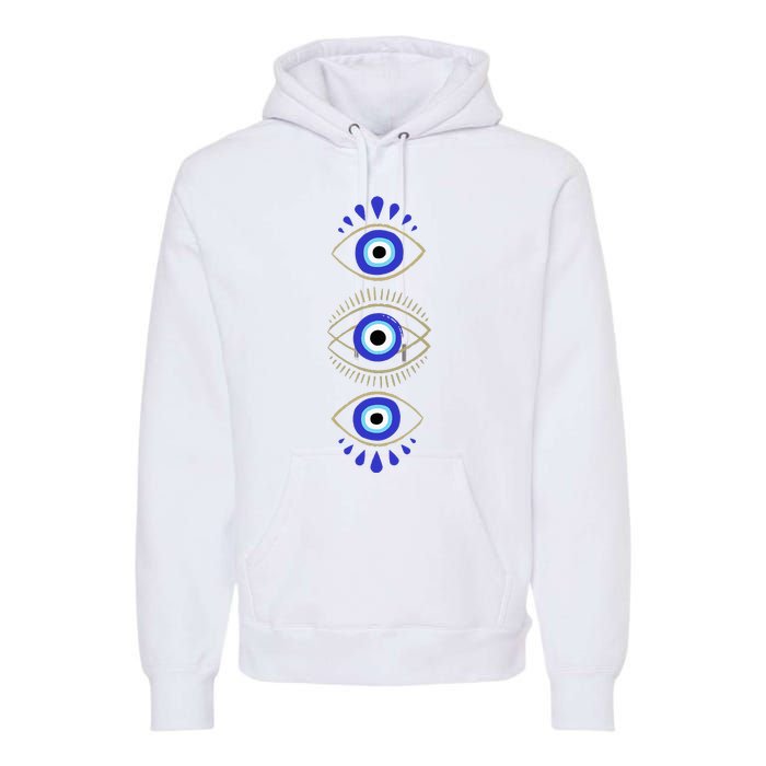 Third Eye All Seeing Spiritual Mystical Evil Eye Premium Hoodie