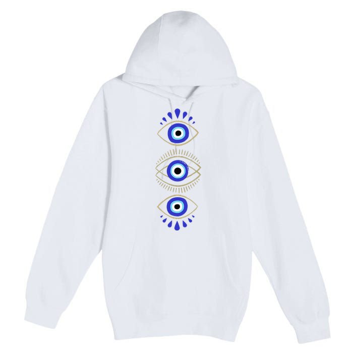 Third Eye All Seeing Spiritual Mystical Evil Eye Premium Pullover Hoodie