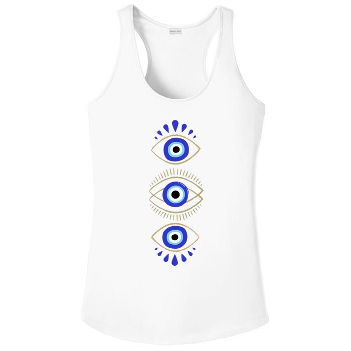 Third Eye All Seeing Spiritual Mystical Evil Eye Ladies PosiCharge Competitor Racerback Tank